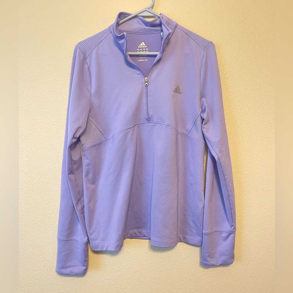 Adidas 1/4 Zip Athletic Top Large